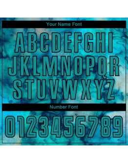 Best Pro Custom Tie Dye Aqua-Black Sublimation Soccer Uniform Jersey