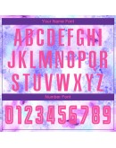 Best Pro Custom Tie Dye Pink-Purple Sublimation Soccer Uniform Jersey