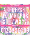 Best Pro Custom Tie Dye White-Pink Sublimation Soccer Uniform Jersey