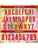 Best Pro Custom Tie Dye Red-White Sublimation Soccer Uniform Jersey