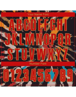 Best Pro Custom Tie Dye Red-Old Gold Sublimation Soccer Uniform Jersey