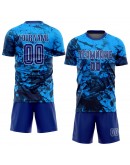 Best Pro Custom Tie Dye Royal-White Sublimation Soccer Uniform Jersey
