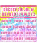 Best Pro Custom Tie Dye Pink-White Sublimation Soccer Uniform Jersey