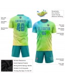 Best Pro Custom Tie Dye Aqua-White Sublimation Soccer Uniform Jersey