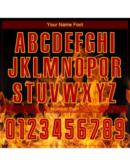 Best Pro Custom Black Red-Gold Flame Sublimation Soccer Uniform Jersey