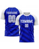 Best Pro Custom Royal White-Navy Sublimation Soccer Uniform Jersey