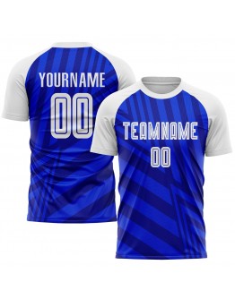 Best Pro Custom Royal White-Navy Sublimation Soccer Uniform Jersey