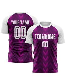 Best Pro Custom Purple White Sublimation Soccer Uniform Jersey