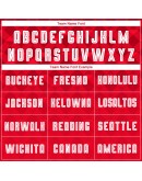 Best Pro Custom Red White Away Sublimation Soccer Uniform Jersey