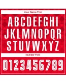 Best Pro Custom Red White Away Sublimation Soccer Uniform Jersey