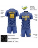 Best Pro Custom Light Blue Gold-Black Third Sublimation Soccer Uniform Jersey