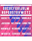 Best Pro Custom Pink White-Royal Third Sublimation Soccer Uniform Jersey