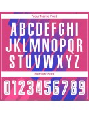 Best Pro Custom Pink White-Royal Third Sublimation Soccer Uniform Jersey