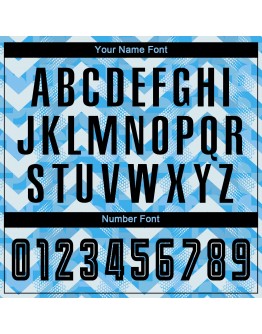 Best Pro Custom Light Blue Black-White Home Sublimation Soccer Uniform Jersey