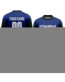 Best Pro Custom Royal White-Black Sublimation Fade Fashion Soccer Uniform Jersey