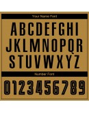 Best Pro Custom Old Gold Black Sublimation Fade Fashion Soccer Uniform Jersey